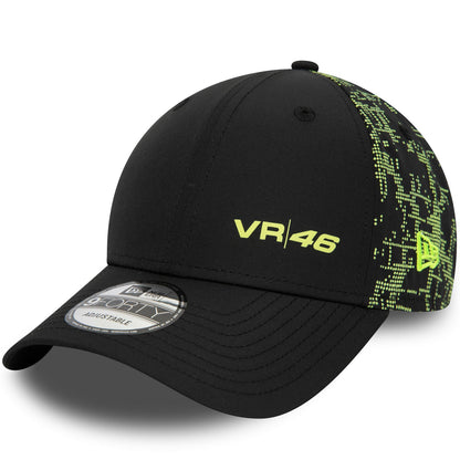 New Era Mens VR46 Glitch Print 9FORTY Baseball Cap