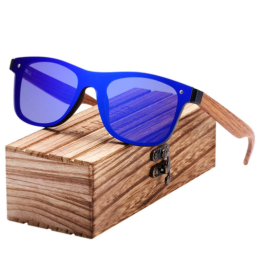 Barcur Rimless Wooden Sunglasses