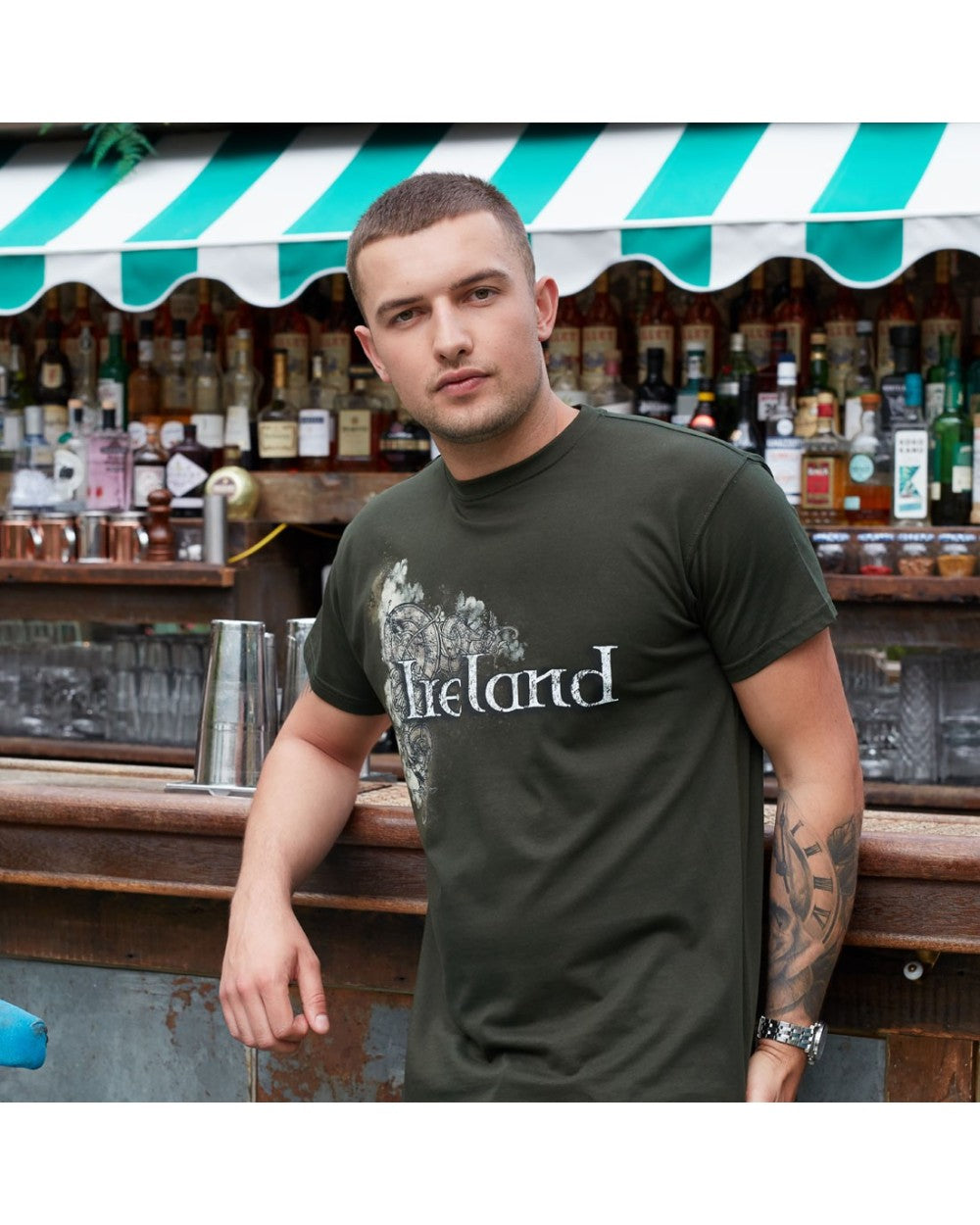 Bottle Green Celtic Ireland T-shirt