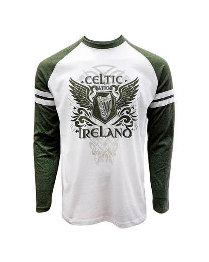 Moss Green Celtic wings Long Sleeve T-shirt