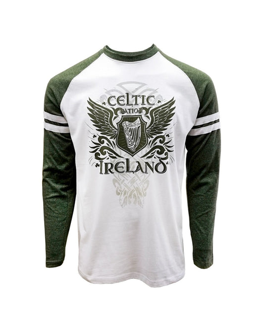 Moss Green Celtic wings Long Sleeve T-shirt