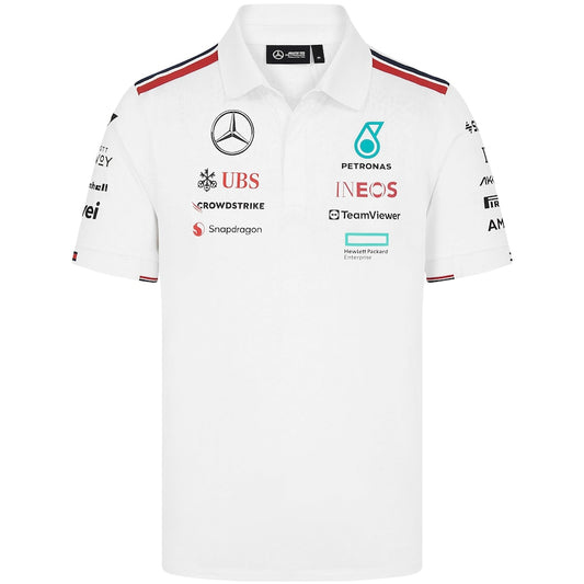 Mercedes AMG Petronas F1 2024 Team Polo White